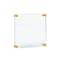 Azar Displays Floating Acrylic Wall Frame with Gold Stand Off Caps 105510-GLD - alternate 1